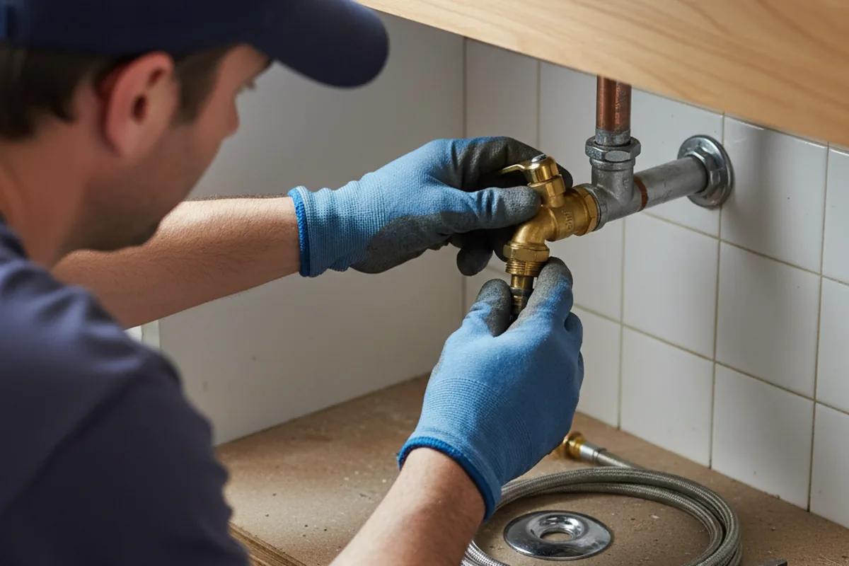 Shutoff valve and fitting work during Faucet and Fixture Repair in Caldwell